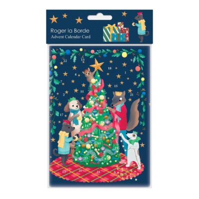 Bow Wow Wow Hund Adventskalender Karte 170 x 120 mm mit Umschlag Roger la Borde