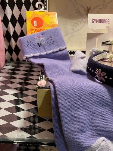 Your CHOICE 2002 Gymboree Sweet Romance NWT cardigan sweater hair socks tights - Picture 4 of 17