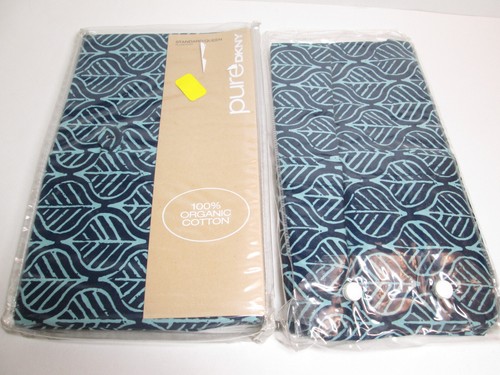 Pure DKNY Organic 2 Fundas Estándar/Reina Patrón de Hoja PURO BLOQUE IMPRESIÓN Índigo - Imagen 3 de 7