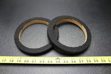 2 MDF SPEAKER RING SPACER 6 INCH CARPET WOOD 3/4 THICK FIBERGLASS RING-06CBK