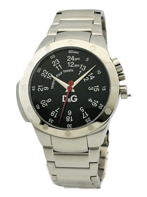 D&G Dolce & Gabbana Men's DW0569 Jack Shiny Stainless Steel