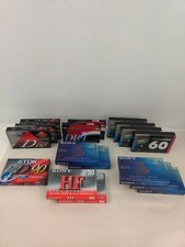 Lot Of 17 Blank Cassette Tapes Sony Fuji TDK