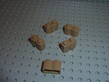 5 x LEGO DkTan brick ref 30136 / set 7189 75005 4842 10236 70413 7327 71040 7325