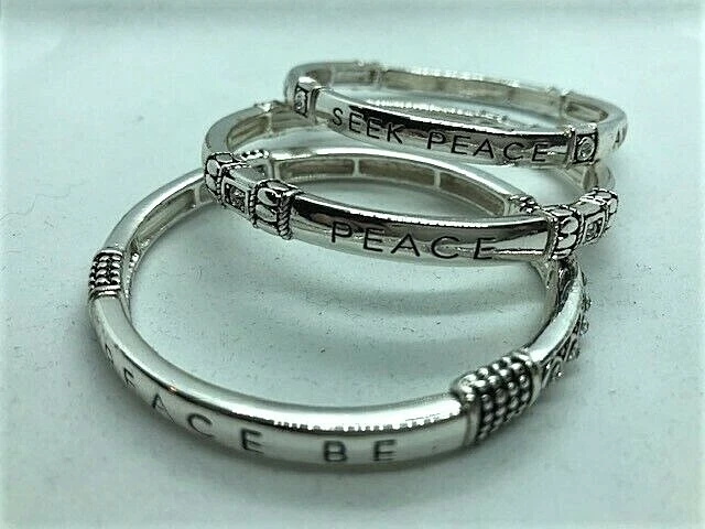 Inspirational sale silver bracelets
