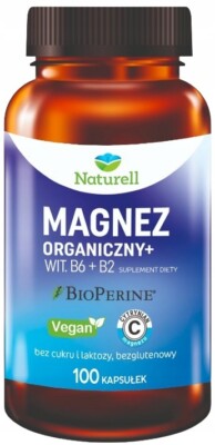 Naturell Organisches MAGNESIUM + VITAMIN B6 & B2  100 Kapseln
