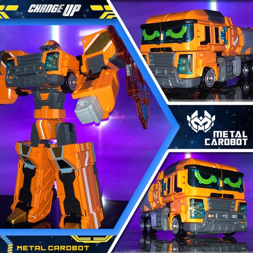 Metal Cardbot 7-11" Transform Figure Boys Kids Toy Car Truck Plane Vehicle Robot - Picture 69 of 109