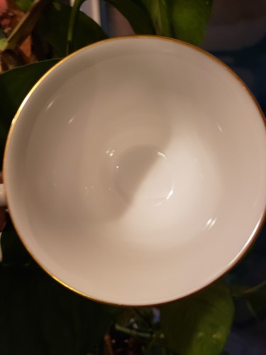 Lenox Oxford Eloquence Cup & Saucer Set Bone China Blue Band Gold Scrolls - Picture 20 of 20