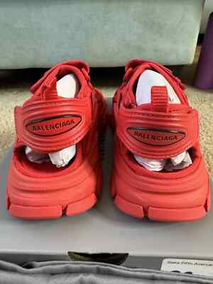 Balenciaga Kids Track Sandals Red Sz EU 32/ US 1 SKU 644999 W2CC1