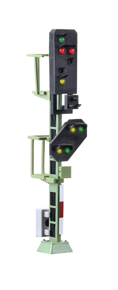 Viessmann 4916 TT Licht-Ausfahrsignal mit Vorsignal, 10 LEDs, Messingmast - Bild 2 von 2