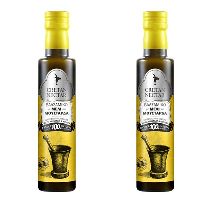 2 Pack Greek Cretan Natural White Balsamic Vinegar Honey Mustard | eBay
