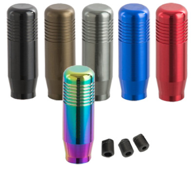 Universal Aluminium Auto Schaltknauf mit 8mm, 10mm & 12mm Adapter, Farben