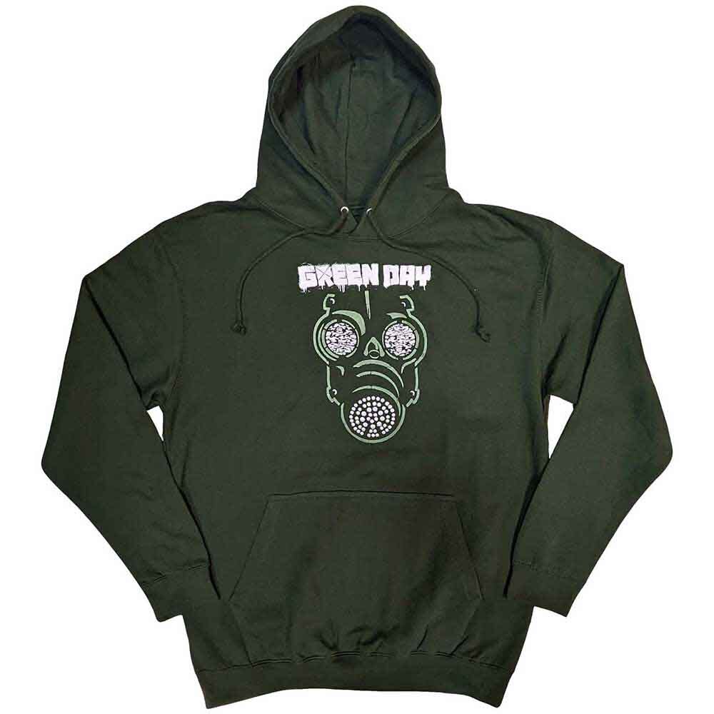 Sudadera con Capucha Pullover Verde Green Day 'Green Mask' - NUEVA OFICIAL