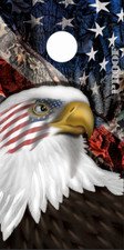 American Flag Eagle Camo 2 Cornhole Wrap Bag Toss Skin Decal Sticker