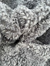 Tessuto Pelliccetta Eco pelliccia sintetica antracite - Mt. 10