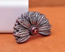 10X SILVER HALF FLOWER LEAPARD BEAD LEATHERCRAFT SADDLE BELT WESTERN CONCHO