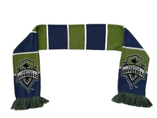 MLS Seattle Sounders FC Green/Blue/White Winter Scarf Soccer Ruffneck brand
