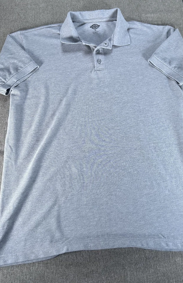 Uniforme Escolar Dickies Piqué Polo Top Joven Adulto XL Gris Manga Corta Foto 4 de 4