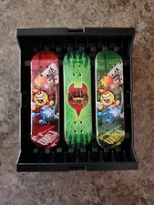 World Industries Tech Deck Full Art! Vintage! Rare! Comes With Display Rack!