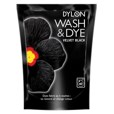 Dylon Velvet BlackWash & Dye Suitable for Natural Fabrics Multi-Purpose Colour
