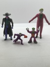 "THE JOKER" DC COMICS ACTION FIGURE,LOT of 4  BATMAN VILLAIN 