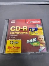 Imation 10 Pack 700MB 80 MIN 1x-24x Compatible CD-R