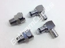 Ducati Gas Fuel Line Pump Hose Metal Quick Release Disconnect Coupling Set