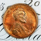 * 1925-P * PRISTINE++ BLAZING RED GEM BU MS LINCOLN WHEAT PENNY *FROM COLLECTION
