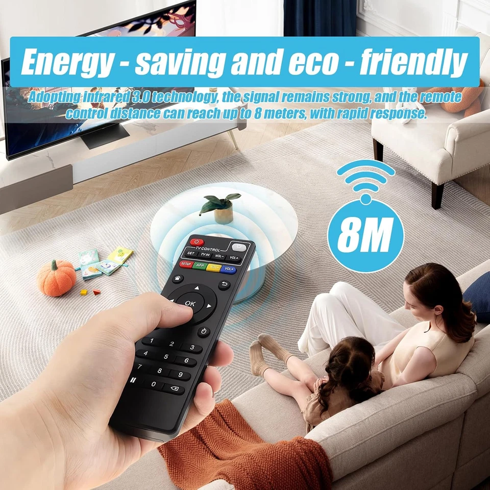 Telecomando Sostitutivo per MXQ Android TV Box, Telecomando Smart TV Box IR per  - Immagine 4 di 4