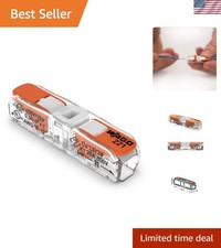 Compact Lever-Nuts Inline Splicing Connector Pack - Effortless Wiring Solutions
