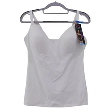 NEW Maidenform Women's Firm Control Tummy-Shaping Foam Camisole XL White DMS130