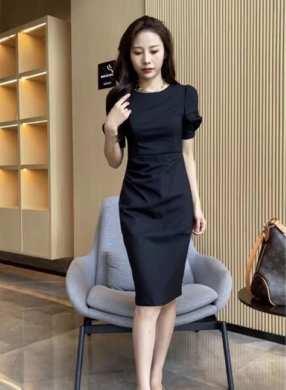Women Cocktail Dress Elegant Sheath Evening Party Wedding Guest Size 2 4 6 8 New
