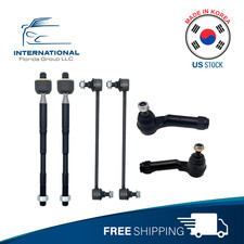 6pcs⭐korea⭐Sway bar Links+ Inner Outer Tie Rod Ends For 18-23 Kona