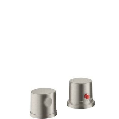 Hansgrohe 2-hole thermostatic mixer Axor Uno 38480800 stainless steel optic