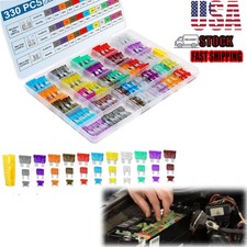 330Pieces Car Blade Fuses Standard Mini Low Profile Assortment With Removal Tool