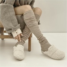 Vionic Womens Gemma Mule Slippers Cream Shearling Size 8 Orthotic Arch Support