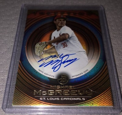2022 Bowman Inception Prospect Orange Foil /25 Michael McGreevy #PA-MMG Auto 0t2