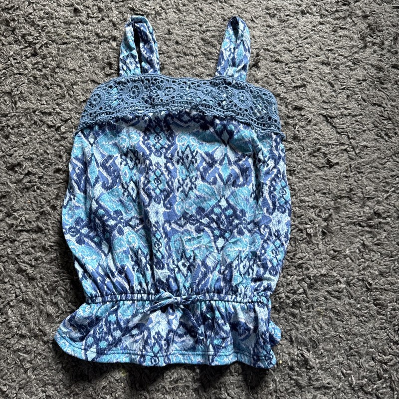The Children's Place Girls' Tank Top blue XS (4) - EUC!