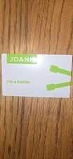 JoAnn "I'm A Knitter" Name Tag