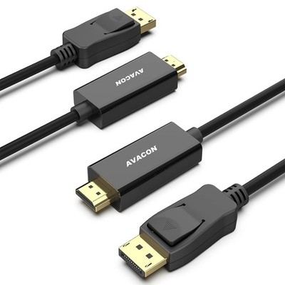 4K DisplayPort to HDMI 6 Feet Cable 2 Pack, Uni-Directional DP 1.2 Computer t...