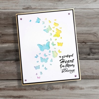 Schmetterling Mond Stencil Cutting Dies Scrapbooking Stanzschablonen Karte Album