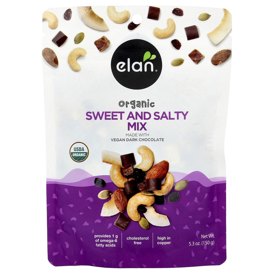 Organic Sweet and Salty Mix With Dark Chocolate, 5.3 oz (150 g)