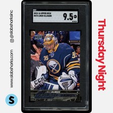 2015 UPPER DECK #472 LINUS ULLMARK YOUNG GUNS RC ROOKIE SGC 9.5