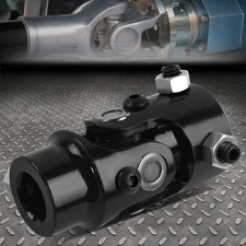 UNIVERSAL 3/4" 36 SPLINE TO 1" DD BLACK SINGLE STEERING SHAFT COLUMN U-JOINT