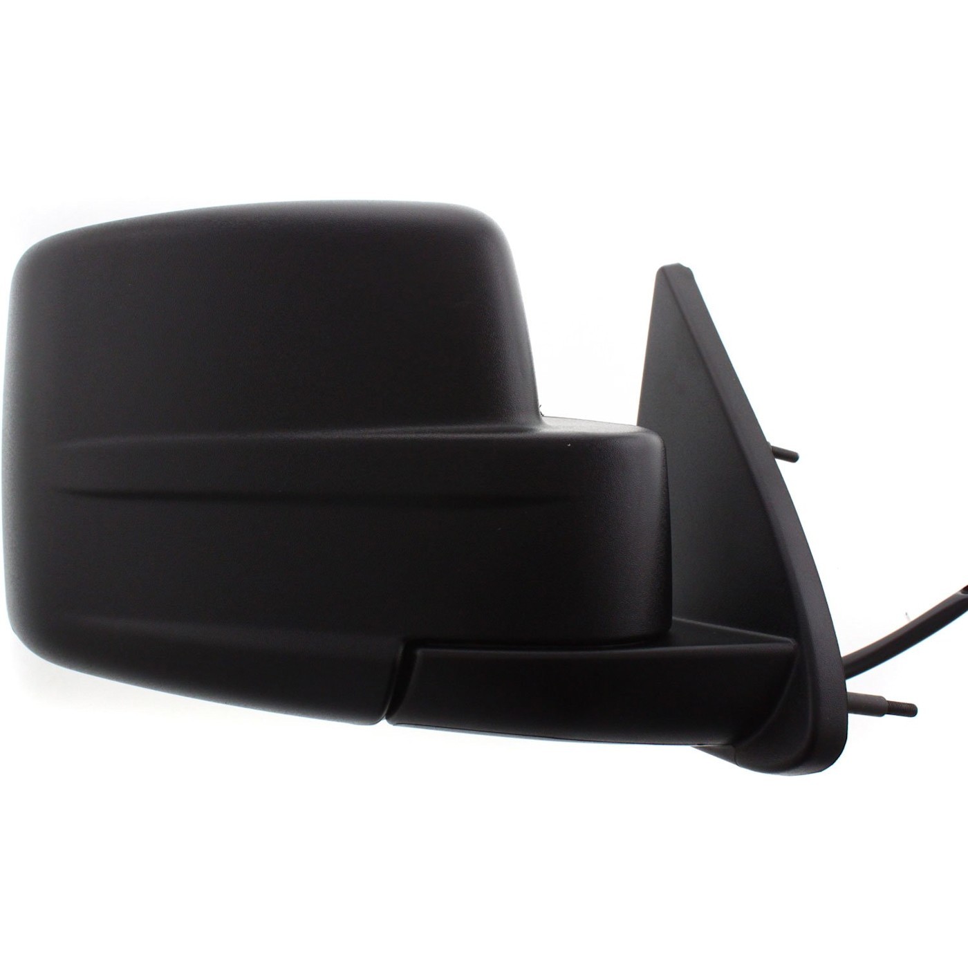 Textured Black Power Side Mirror w/ Gloss Cap Passenger Right For 08-11