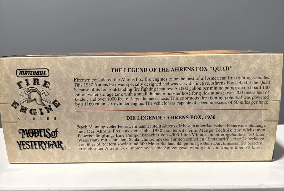 Modelos Matchbox de antaño 1932 MercedesBenz camión escalera quad coleccionable Foto 2 de 4