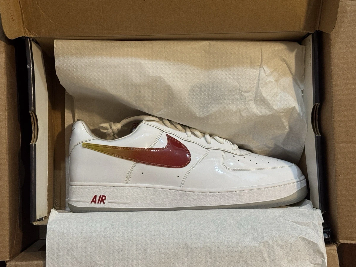 New Air Force 1‎ Varsity Red/White New In Box Size 12.5 Nike Air Force 1 White Varsity Red | eBay main image 3