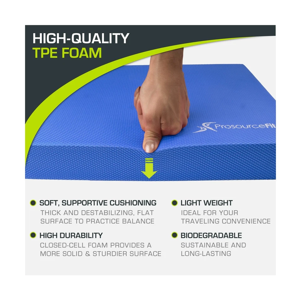 Almohadilla de equilibrio de ejercicio ProsourceFit – alfombrilla de espuma acolchada antideslizante y rodillera Foto 4 de 4