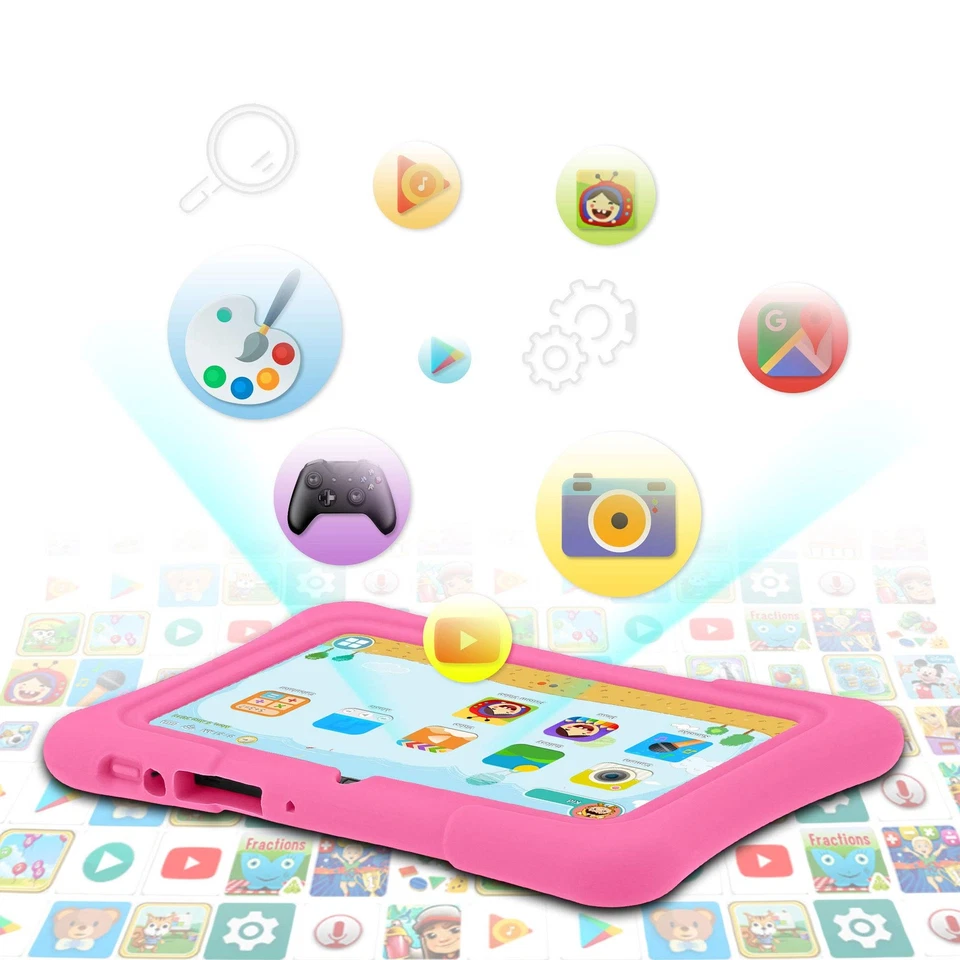 7 inch Kids Tablet, Quad Core Android 13, 32 GB ROM, WiFi, Bluetooth, Dual Ca... - Image 3 of 4