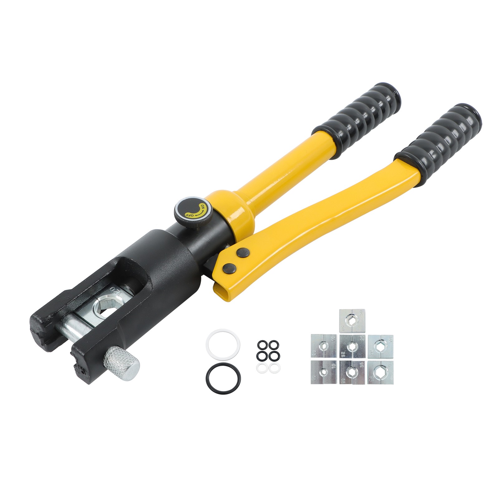 12T Hydraulic Wire Crimping Tool Cable Lug Terminal Crimper w/8 Dies YQK-120