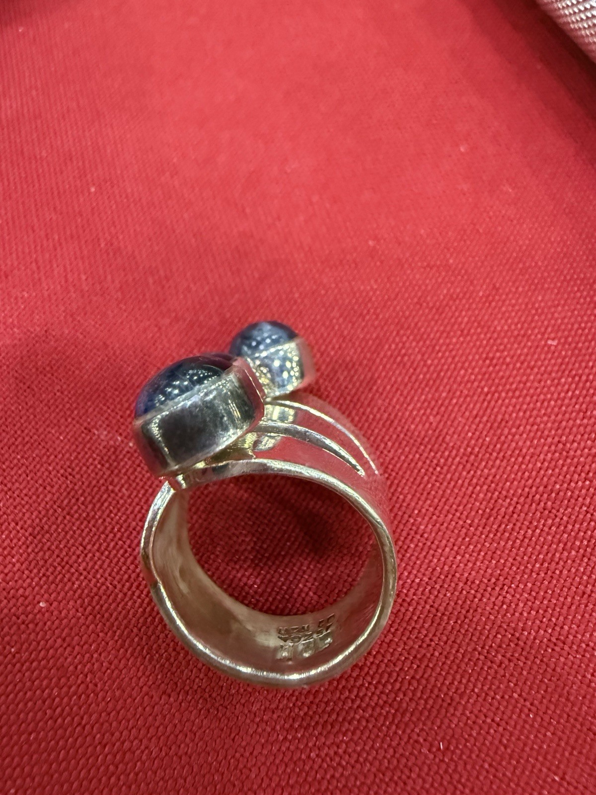 Tanzanite Spinner Ring 925 Solid Sterling Silver … - image 3